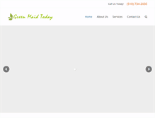 Tablet Screenshot of greenmaidtoday.com